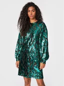 Sukienki - Silvian Heach Sukienka koktajlowa Corto CVA22018VE Zielony Regular Fit - miniaturka - grafika 1