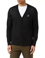 Swetry męskie - Ted Baker Męski sweter MMK-Stepney-LS Core kardigan sweter, czarny, 6 (UK2XL) - miniaturka - grafika 1