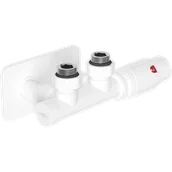 Zawory i kraniki - Mexen G00 zestaw termostatyczny kątowy z maskownicą S, Duplex, DN50, biały - W907-900-910-20 - miniaturka - grafika 1