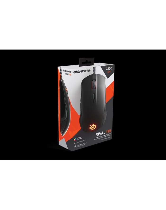 SteelSeries Mysz Gamingowa Rival 110 Matte Black 62466