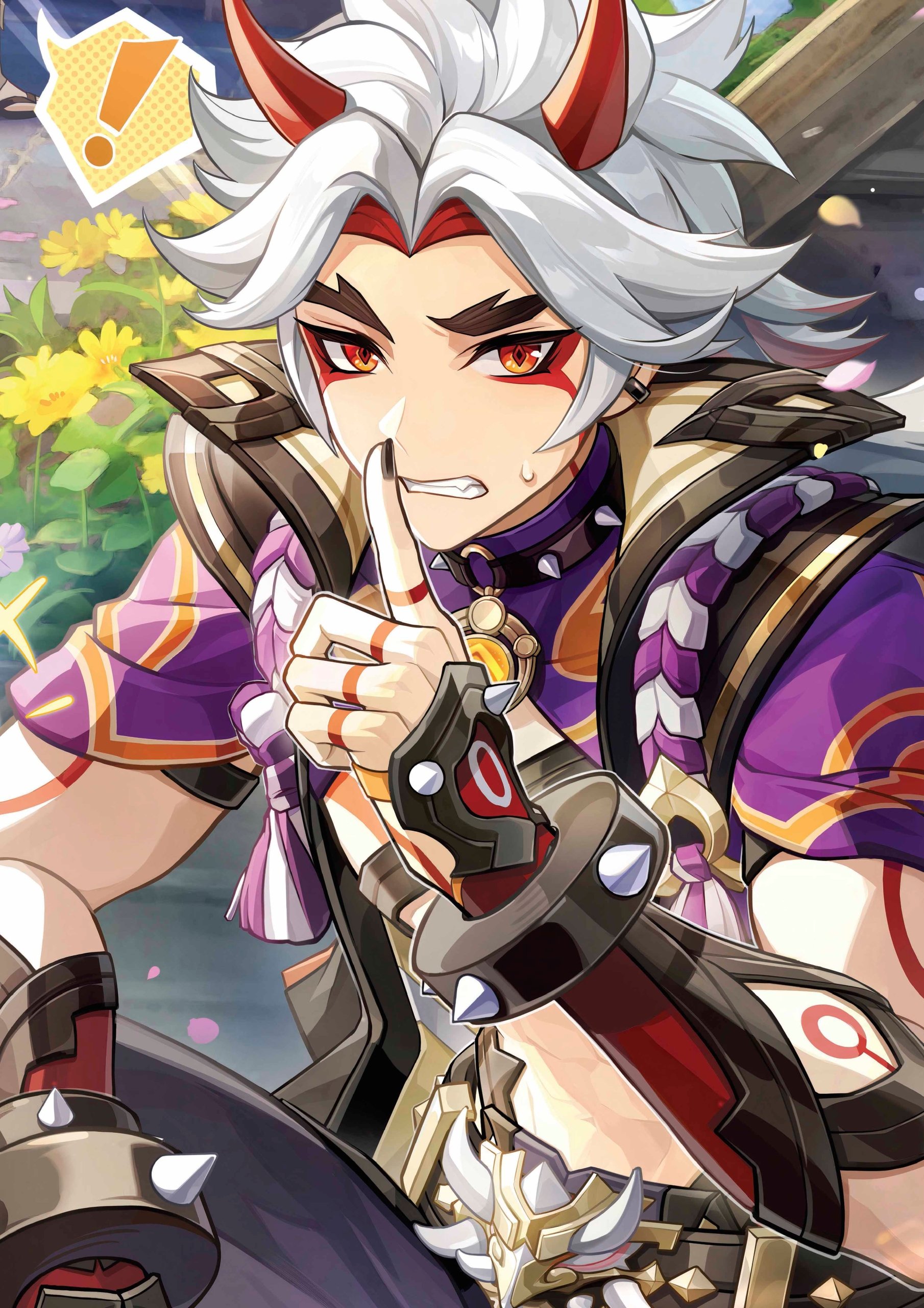 Plakat A3 Genshin Impact Anime Gra Arataki Itto