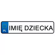 Zabawki kreatywne - LEAN CARS Tablice Rejestracyjne Naklejka Imię Twojego Dziecka LEAN CARS 9798 - miniaturka - grafika 1