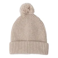 Szaliki i chustki dla dzieci - Czapeczka z wełny merino 100 Beige 3-6 mies. - miniaturka - grafika 1