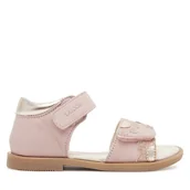 Buty dla dziewczynek - Sandały Lasocki Kids HAPPY CI12-2644-10 Beżowy - miniaturka - grafika 1
