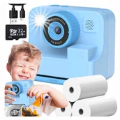 Aparaty natychmiastowe - Aparat Cyfrowy Natychmiastowy Fotograficzny MINI DRUKARKA kamera gry - miniaturka - grafika 1