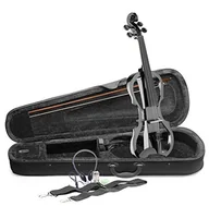 Instrumenty smyczkowe - Stagg EVN x-4/4 MBK pełny rozmiar elektryczny skrzypce – czarny - miniaturka - grafika 1