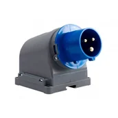 Puszki elektryczne i akcesoria - Wtyk kempingowy przemysłowy stały odbiornikowy, 16A 3P IP44-FE, OPAL KAMPER - miniaturka - grafika 1