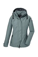 Kurtki damskie - G.I.G.A. DX Damska kurtka softshellowa/kurtka outdoorowa z odpinanym kapturem GW 23 WMN SFTSHLL JCKT, aquaverde, 34, 42211-000 - miniaturka - grafika 1