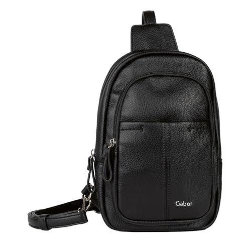 Gabor bags Lenea damska torebka Sling Bag plecak średni rozmiar czarny, czarny, M, Essential