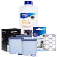 Akcesoria i części do ekspresów do kawy - Zestaw Philips Saeco - Filtr Philips Aquaclean CA6903 3szt, Uniwersalny Odkamieniacz 1L, Tabletki Czyszczące Aqualogis Cleaneo 10 szt. - miniaturka - grafika 1