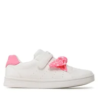 Buty dla dziewczynek - Sneakersy Geox J Djrock Girl J354MC000BCC1Z7Q D Biały - miniaturka - grafika 1