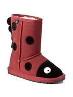 Buty dla dziewczynek - EMU Australia Śniegowce Lady Bird K10111 Czerwony - miniaturka - grafika 1