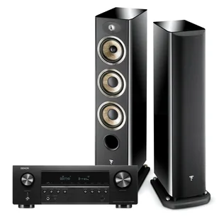 Zestaw stereo: Denon AVR-S660H + Focal ARIA 926 HGL, Kolor: Black HGL - Zestawy stereo - miniaturka - grafika 1