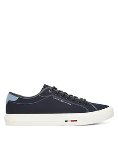Tommy Hilfiger Tenisówki Hi Vulc Street Canvas FM0FM05515 Granatowy - Trampki męskie - miniaturka - grafika 1