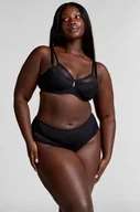 Majtki damskie - Hunkemöller Brazyliany z wysokim stanem Jocelyn Czarny - miniaturka - grafika 1