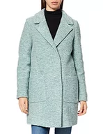 Płaszcze damskie - bugatti Damski krótki płaszcz elegancki wełna z elastycznym stretchem lekko taliowany, miętowy, 44 - miniaturka - grafika 1