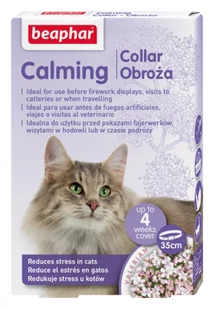 Beaphar Calming Collar - Obroża Relaksacyjna Dla Kotów - Artykuły przeciw pasożytom - miniaturka - grafika 1