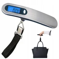 Akcesoria podróżnicze - WAGA BAGAŻOWA PODRÓŻNA TURYSTYCZNA LOTNICZA 50KG ELEKTRONICZNA DO BAGAŻU - miniaturka - grafika 1