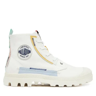 Trapery Palladium Pampa Underlayer 99183-116-M Biały - Botki damskie - miniaturka - grafika 1