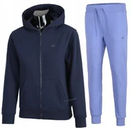 Spodnie sportowe damskie - 4F DAMSKI DRES BAWEĹNA KOMPLET BLUZA SPODNIE / rozm XS - miniaturka - grafika 1