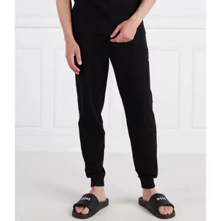 Dresy męskie - BOSS Spodnie od piżamy Waffle | Regular Fit - grafika 1