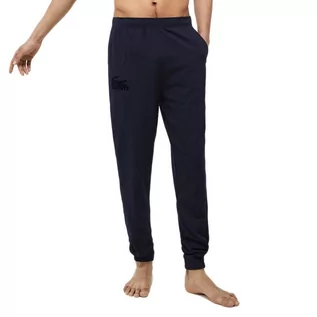 Spodnie sportowe męskie - Spodnie Lacoste Loungewear Shell 3H5422-423 - granatowe - grafika 1
