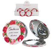 Lusterka do makijażu - lusterko kieszonkowe z napisem "Babciu jesteś moim skarbem" - miniaturka - grafika 1