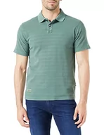 Koszulki męskie - camel active Męski t-shirt 409965/1P21, Bottle Green, XXL, zielone butelki, XXL - miniaturka - grafika 1