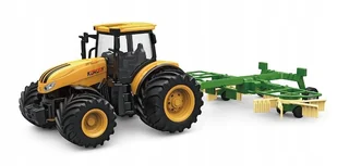 TRAKTOR Z ZGRABIARKĄ GUMOWE KOŁA ZABAWKA POJAZDY MASZYNY ROLNICZE - Samochody i pojazdy dla dzieci - miniaturka - grafika 1