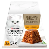 Mokra karma dla kotów - PURINA GOURMET REVELATIONS Kurczak w galaretce 2X57g - miniaturka - grafika 1