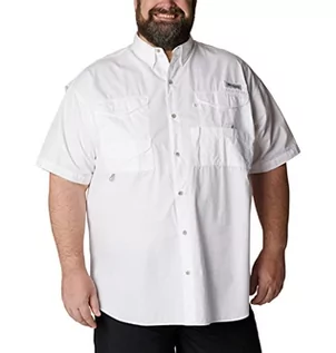 Koszule męskie - Columbia Męska koszula z krótkim rękawem Bonehead, biała, XL - grafika 1