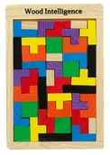 Puzzle - Puzzle drewniane układanka tetris klocki 40el. - miniaturka - grafika 1