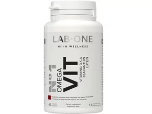 LAB ONE N1 Omega VIT (Omega 3 + Witaminy D, K, A - Zestaw 2 Opakowania) 2 x 60 kapsułek - Witaminy i minerały dla sportowców - miniaturka - grafika 1