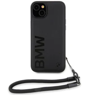 BMW BMHCP15M23RMRLK iPhone 15 Plus / 14 Plus 6.7" czarny/black hardcase Signature Leather Wordmark Cord - Etui i futerały do telefonów - miniaturka - grafika 9