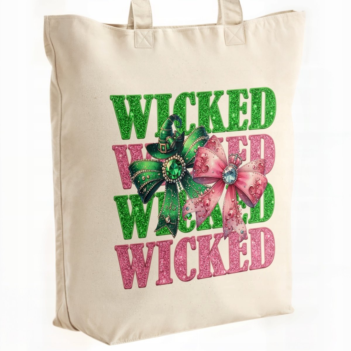 Torba bawełniana Premium Wicked For Good Oz Elphaba Glinda Dla Fanów