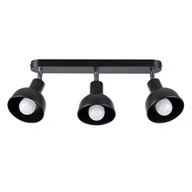 Lampy sufitowe - Plafon ELBA 3 czarny SOLLUX LIGHTING - miniaturka - grafika 1