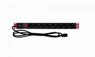Akcesoria do szaf serwerowych - Techly 365733 Listwa zasilająca Rack 19" 1U, 8x Schuko, kabel C14 2m |   - miniaturka - grafika 1