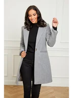 Kurtki damskie - L'armoire de Suzette Płaszcz przejściowy w kolorze szarym - miniaturka - grafika 1
