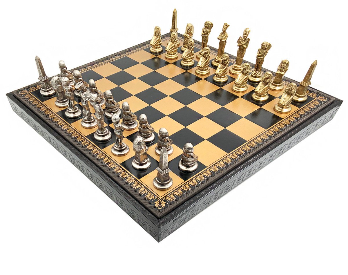 Ekskluzywny Zestaw 3w1: Szachy Egipskie + Warcaby + Backgammon Italfama