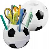 Przyborniki na biurko - Przybornik Organizer Piłka Nożna Na Biurko Na Kredki Flamastry Długopisy - miniaturka - grafika 1