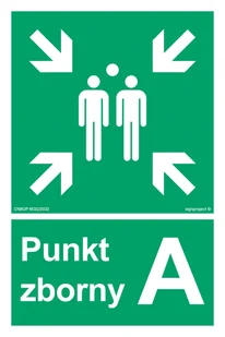 AC043 PUNKT ZBORNY A, TS - PŁYTA TD FOTOLUMINESCENCYJNA; (700X1050MM) - Systemy ekspozycyjne i znaki informacyjne - miniaturka - grafika 1