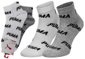 Skarpetki damskie - PUMA  SKARPETKI STOPKI 2 PARY WHITE/GREY 907948 02 - Rozmiar: 39-42 - miniaturka - grafika 1