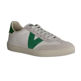 Victoria Berlin126184 Verde sneaker damski skóra zielona NOWOŚĆ - buty damskie top trendy, beżowy, skóra bydlęca, tekstylny - Koszulki i topy damskie - miniaturka - grafika 1