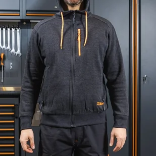 Bluza 7665G szara z kapturem zapinana na zamek, roz. M Beta - Odzież robocza - miniaturka - grafika 3