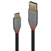 Kable USB - LINDY Kabel USB 3.2 typu A do C, 5A PD, Anthra Line 2m - miniaturka - grafika 1