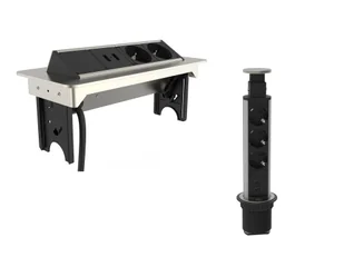 Schütte Listwa zasilająca do blatów roboczych, wpuszczana - Systemy inteligentnych domów - miniaturka - grafika 1