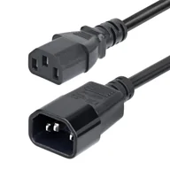 Kable komputerowe i do monitorów - StarTech PXTC13C141415FEU kabel zasilające Czarny 4,57 m C14 panel C13 panel PXTC13C141415FEU - miniaturka - grafika 1