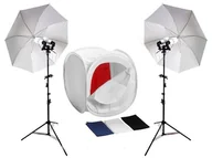 Tła fotograficzne - Zestaw Do Fotografii Bezcieniowej 2x 325w  / Namiot 60cm - miniaturka - grafika 1