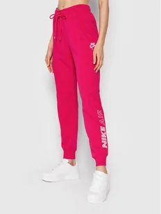 Nike Spodnie dresowe Air CZ8626 Różowy Regular Fit - Spodnie sportowe damskie - miniaturka - grafika 1