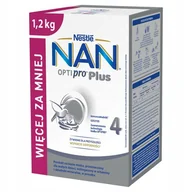 Mleko modyfikowane - Nestle NAN Optipro 4 Plus Mleko Modyfikowane Następne Dla Dzieci HMO 1,2kg - miniaturka - grafika 1